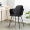 Costway 4PCS Modern Dining Chair Plastic Arm Chair Office Home w/ Metal Legs White